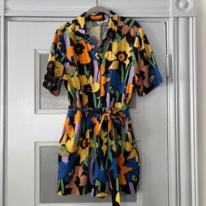 Light and breezy Roxy floral play suit, size s